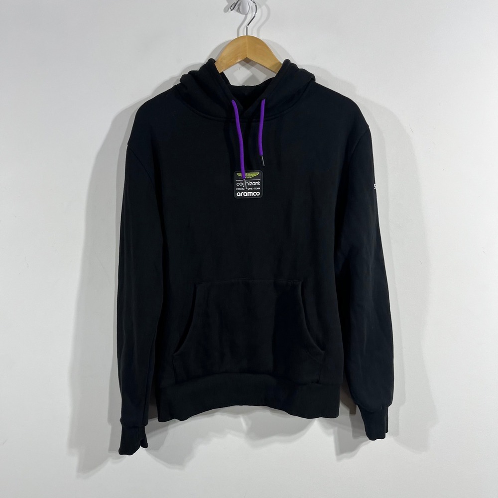 Aston Martin Cognizant F1 Team Hoodie Men Small Aramco Pelmark Streetwear Lounge